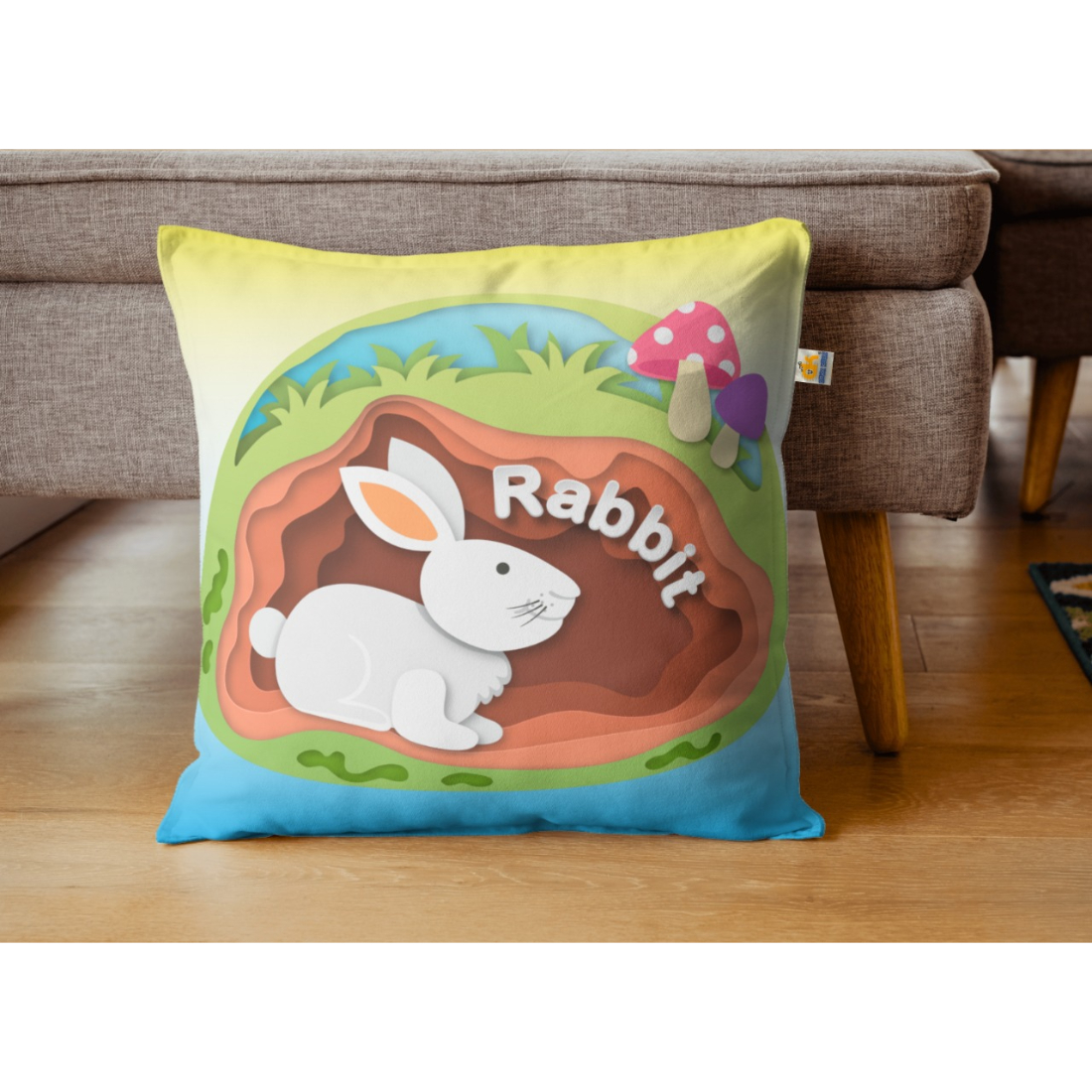 Orka Kids Filled Cushion Printed Pack of 1 (D1)